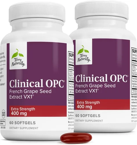 Vista 9 de Terry Naturally Clinical OPC Extra Strength - Apoyo a la salud cardiovascular y la concentración - Suplemento con extracto de semilla de uva