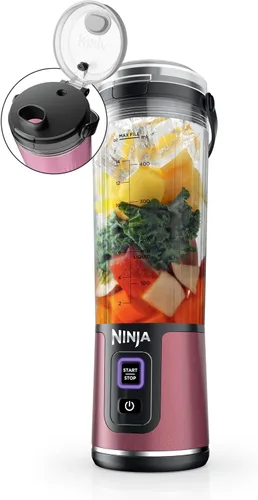 Vista 11 de Ninja Blast Batidora portátil, inalámbrica, recipiente de 18 onzas, menta