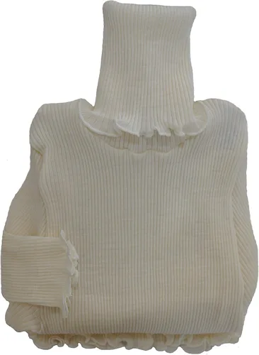 Vista 2 de EGI Camiseta de manga larga con cuello de tortuga de seda de lujo. Fabricado con orgullo en Italia.