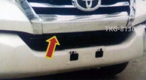 Vista 3 de K1AutoParts - Cubierta de parachoques delantero cromado para Toyota Fortuner 2015 2016 2017