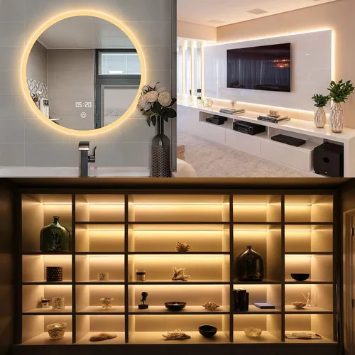 Vista 6 de Unidades de tiras de luz LED a prueba de agua, SMD 2835 LEDs 12V, Tiras de luz de cinta LED de 12V