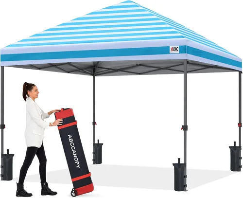 Vista 66 de ABCCANOPY Tienda de campaña desplegable de 10 x 10, protección contra la Beige