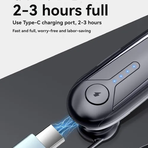 Vista 5 de Auriculares Bluetooth, auricular inalámbrico de una sola oreja con micrófono ENC con cancelación de ruido, 30 horas de tiempo de llamada