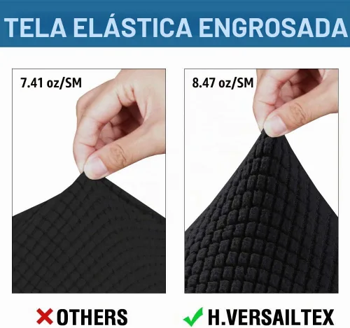 Vista 3 de H.VERSAILTEX Fundas de Sofá Elásticas para Cojines Fundas de Sofá para Muebles de Sala Fundas Protectoras