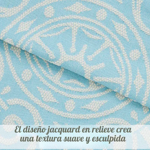 Vista 4 de Superior Juego de colcha de mezcla de algodón de 2 piezas, colcha de gran tamaño, 1 funda de almohada a juego, manta ligera, decoración de ropa