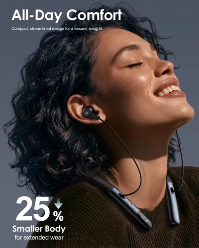 Vista 6 de Auriculares híbridos con cancelación activa de ruido Bluetooth 6.0 Neckband