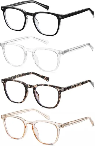 Vista 4 de EYECEDAR Reading Glasses For Men and Women TR90 Material Flexible Frames Readers