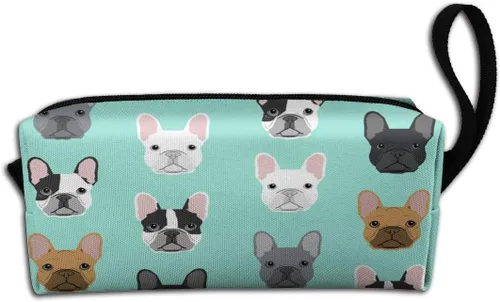 Vista 13 de YISHOW Divertida bolsa de maquillaje adorable bolsa de cosméticos de viaje, estuche organizador de artículos de tocador, regalo para mujeres