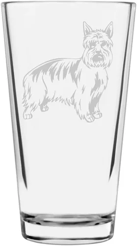 Vista 418 de Podenco Canario - Vaso de pinta de 16 onzas con temática de perro personalizado