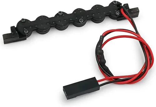 Vista 7 de 1:18th RC Car Roof Rack LED Light Bar para TRX4M Bronco 1/18 RC Crawler Car Upgrades Piezas