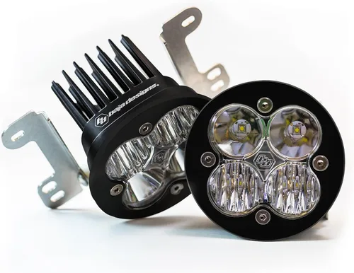 Vista 25 de Kit de luces LED de niebla de bolsillo Baja Designs Squadron-R SAE compatible con Jeep Gladiator 2020-22; Wrangler JL 2018-22 parachoques OEM