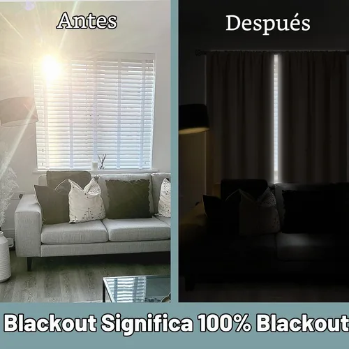 Vista 3 de BGment - Cortinas opacas para sala de estar de 63 pulgadas de largo, juego de 2 paneles, cortinas para oscurecer toda la habitación, cortinas