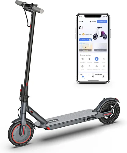 Vista 9 de Joyhis Electric Scooter for Adults with Seat, 15-21 Miles Range Scooters, 19Mph Escooter, 8.5"/10" Folding Scooters with APP Control, 350W/500W