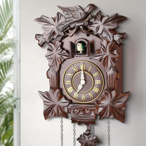 Vista 6 de Kendal MX313 reloj cucú de madera hecho a mano