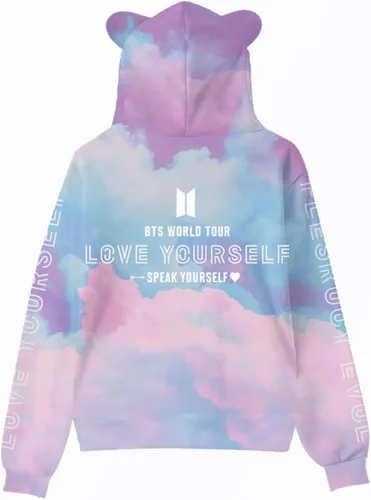 Vista 2 de Rpbznr Sudadera con capucha para mujer unisex para niñas con capucha Hallyu