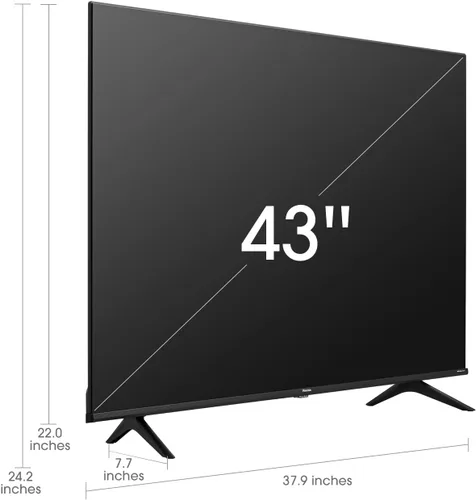 Vista 3 de Hisense Smart TV Clase de 43 pulgadas Serie A6 4K UHD Google TV con compatibilidad con Alexa, Dolby Vision HDR, DTS Virtual X, modos deportivos