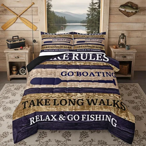 Vista 46 de Erosebridal Juego de edredón de ancla náutica, juego de ropa de cama con brújula oceánica, tamaño individual para niños, adolescentes y adultos