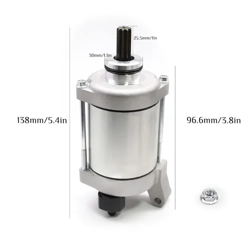 Vista 5 de Motor de repuesto de arranque eléctrico para motocicleta compatible con Honda CRF230 CRF230F CRF 230 230F 2008-2017, CRF230L 2008-2009, CRF230M 2009