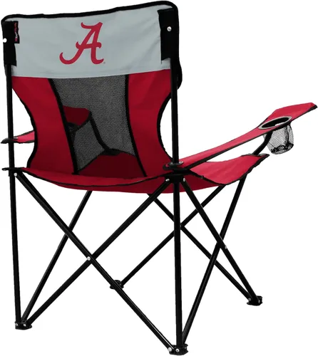 Vista 3 de Logo Brands NCAA Alabama Crimson Tide Elite Silla Portátil - Silla premium para exteriores con portavasos, marco de acero con recubrimiento