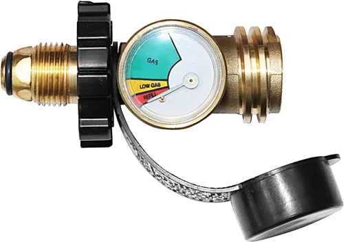 Vista 4 de DOZYANT Adaptador Universal de Tanque de Propano POL con Medidor – Convierte Válvula de Servicio de Tanque LP POL a QCC1 / Tipo 1, Conexión de Tipo