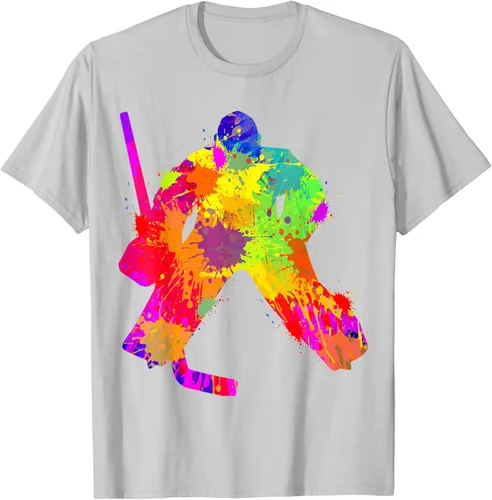 Vista 72 de Camiseta de hockey de hockey sobre hielo, Negro