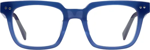 Vista 11 de eyebobs In Cahoots Traditional and Blue Light Reading Glasses Frente y patillas de corte negro y cristal