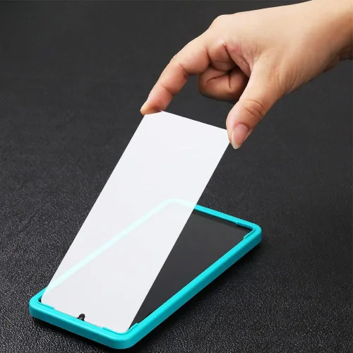 Vista 3 de Ibywind Protector de pantalla para SamSung Galaxy A22 5G (6.6 pulgadas), con 2 piezas de vidrio templado, 1 protector de lente de cámara, 1 película