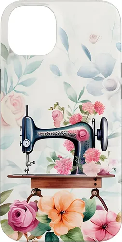 Vista 15 de Funda de costura floral vintage para máquina de coser iPhone 16