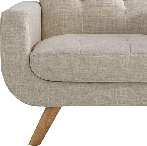 Vista 5 de Rosevera Elena - Sillón contemporáneo con tapicería de lino, muebles de sala de estar, color beige