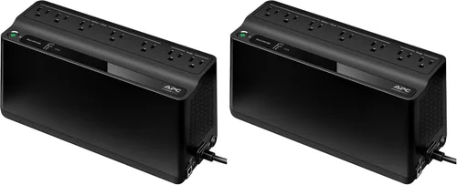 Vista 8 de APC Respaldo de batería de UPS y protector contra sobretensiones, fuente de alimentación de batería de respaldo de 600 VA, respaldo BE600M1