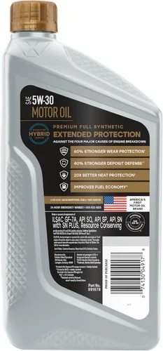 Vista 126 de Valvoline SynPower Full aceite sintético para motor, 1 Cuarto de galón, Ambar