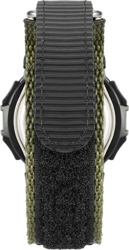 Vista 3 de Armitron Sport Reloj digital con correa de nailon para hombre, 408318, NegroVerde oscuro, Digital
