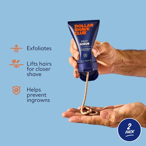 Vista 2 de Dollar Shave Club - Exfoliante de preparación de 3 onzas (paquete de 2) - Exfoliante para cabello encarnado