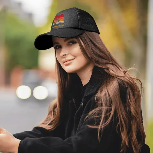 Vista 5 de Hats Take Him to The Train Station Dad Hats for Women Graphic Denim Dad Hat Adjustable