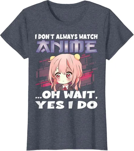 Vista 52 de Ver camiseta japonesa de anime con estampado de anime Girl, Negro, S