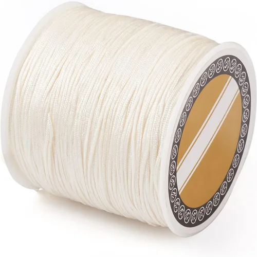 Vista 26 de Cheriswelry 8 rollos de 49 yardas/rollo de 0.031 in de hilo de nailon para macramé, cordón de nudo chino para pulsera tejida personalizada