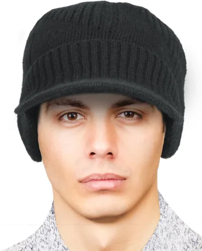 Vista 21 de Dahlia Gorro para hombre con visera - lana, sombrero de invierno con borde, forro polar