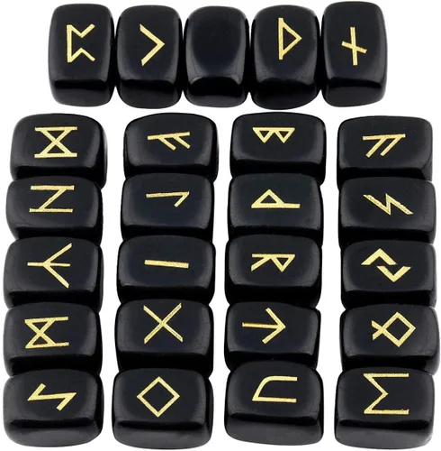 Vista 3 de mookaitedecor Paquete - 2 artículos: Juego de piedras de obsidiana negra y 6 péndulos de cristal hechos y juego de 4 piedras facetadas de punto