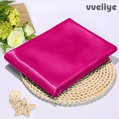 Vista 2 de The Yard - Tela de satén suave y sedosa de 1 yarda de 60 pulgadas de ancho, tela sólida para vestidos de novia, costura, manualidades, decoraciones