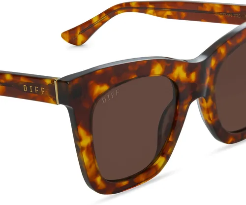 Vista 4 de DIFF Eyewear Kaia - Lentes de sol de diseño de ojo de gato para mujer, 100% UVAUVB, PARENT, Padre