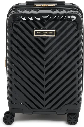 Vista 4 de Karl Lagerfeld Paris Carryon Spinner Wheels Hardside para mujer, Negro -, Carryon Spinner Wheels Hardside