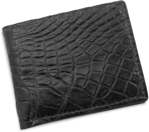 Vista 2 de Cartera de piel de cocodrilo auténtica hecho a mano