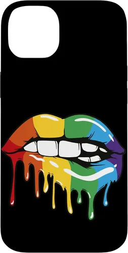 Vista 15 de iPhone 16 LGBT Rainbow Lip Pro Gay Pride Month LGBTQ Case