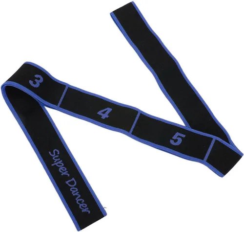 Vista 5 de Drfeify Banda elástica para hacer ejercicio, gimnasio, entrenamiento de danza latina, banda elástica con súper elasticidad, adecuada para baile