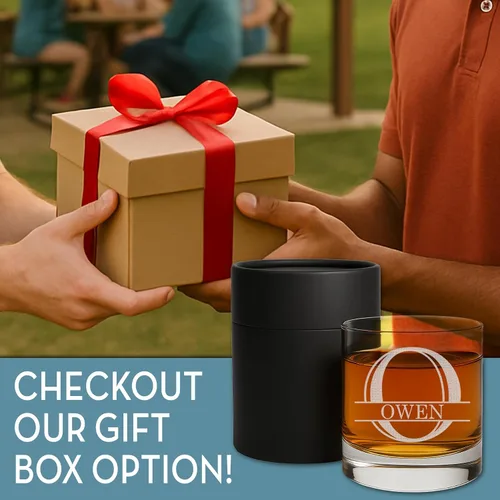 Vista 6 de Vaso de whisky personalizado para el Día del Padre, 11 onzas, regalos de whisky personalizados para hombres, vidrio borbón grabado, regalos