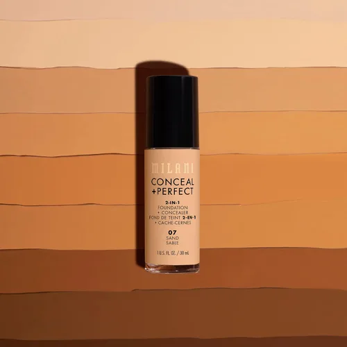 Vista 6 de Milani Base líquida Conceal + Perfect - Natural claro, 1 onza líquida.