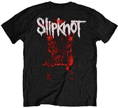 Vista 4 de Slipknot Devil Single - Logo Blur (impresión trasera) Slim Fit T-Shirt Negro, M, Negro