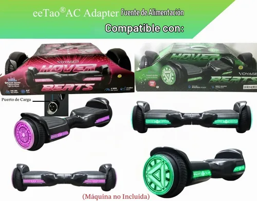 Vista 4 de Cargador adaptador de 4 clavijas de 42 V CA/CC compatible con Voyager HOVER3030B-BLU HOVER3030B-PUR Hover-4040HB-GRN 4040HB-GRN HOVER4040HB