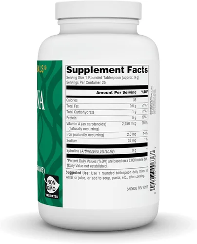 Vista 2 de Source Naturals Spirulina - para el apoyo del sistema inmunológico - 8 oz en polvo