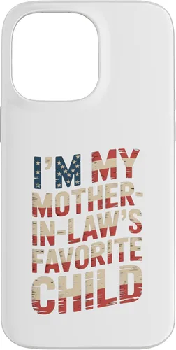 Vista 21 de Im My Mother in Law Favorite Child USA FlagFunny Parent Case for iPhone 16